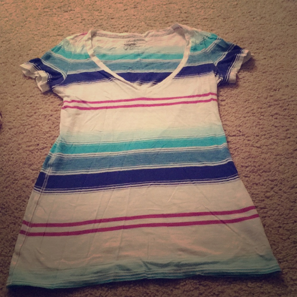 Aeo striped tee